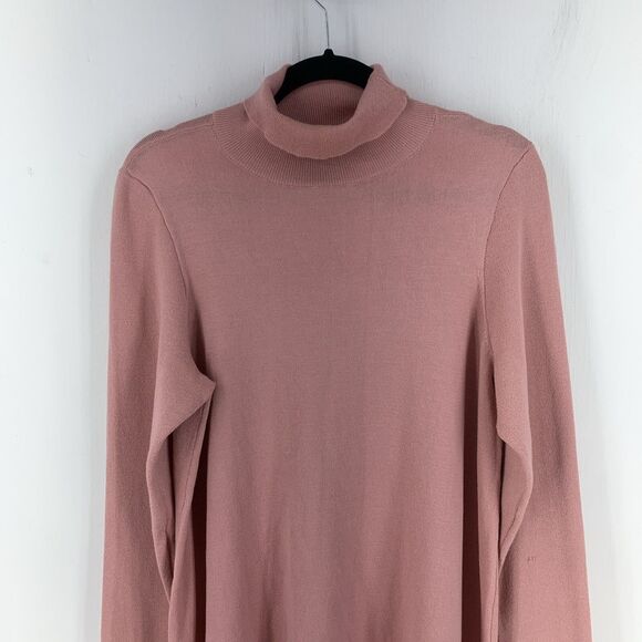 AGB Womens XL‎ Sweater Dress Turtleneck Feminine Preppy Cottagecore Trad Winter - Picture 3 of 9